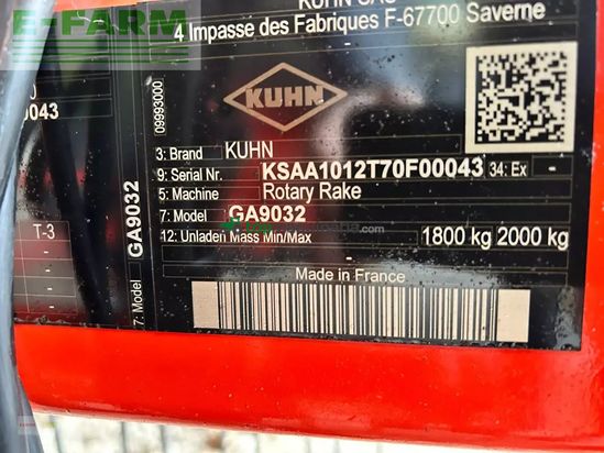 Rastrillo - Kuhn - ga 9032