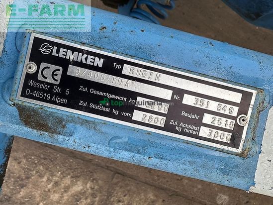 Sembradora - Lemken - solitair 9/400 ka + rubin 9/400