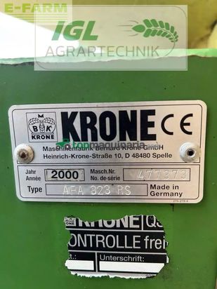 Cortacésped manual - Krone - afa 323 rs