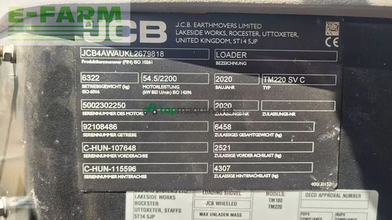 Minicargadora - JCB - tm 220