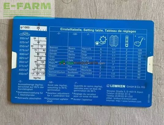 Combinado de siembra - Lemken - eurodrill 300