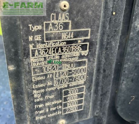 Tractor agrícola - Claas - arion 640 cis hexashift