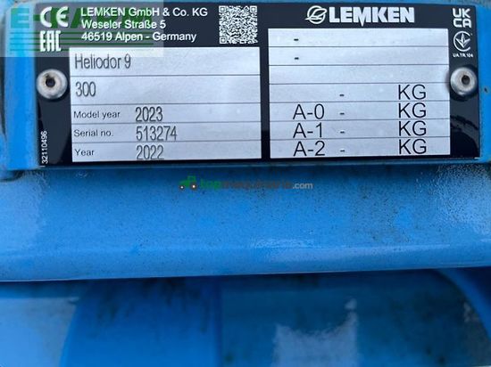 Grada de disco - Lemken - heliodor 9/300