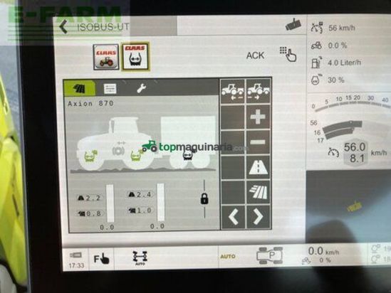 Tractor agrícola - Claas - axion 870 cmatic cebis CMATIC CEBIS