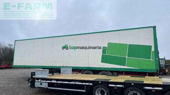 Remolqu agrícola -  - box trailer med læsserampe i bag