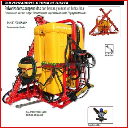 Pulverizador suspendido GARTO 200  litros con barras hidráulica