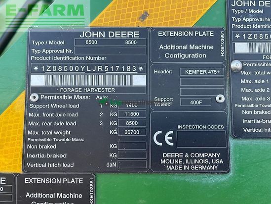 Cosechadora de Cereal - John Deere - 8500