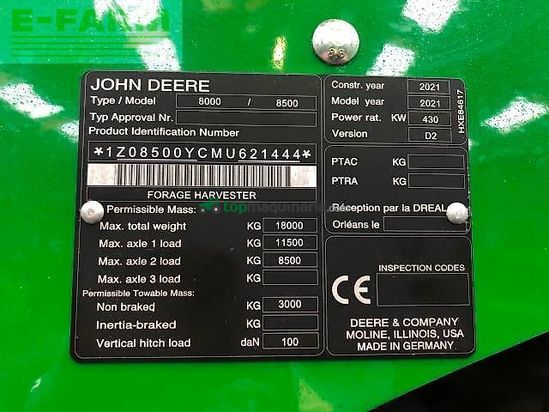 Cosechadora de Cereal - John Deere - 8500