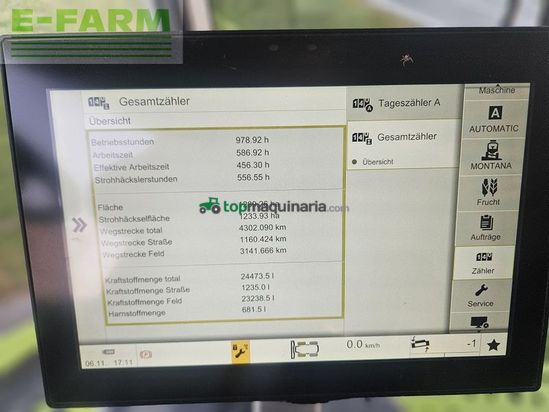 Cosechadora de Cereal - Claas - tucano 560 montana