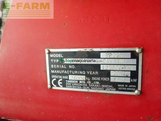 Excavadora - Takeuchi - tb 225 mit powertilt + 3 löffel ( 2.400 kg )