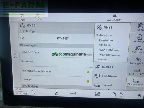 Tractor agrícola -  - axion 960 tt cmatic + gps rtk