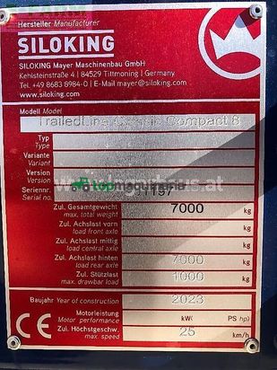 Remolqu esparcidor - Siloking - compact 8