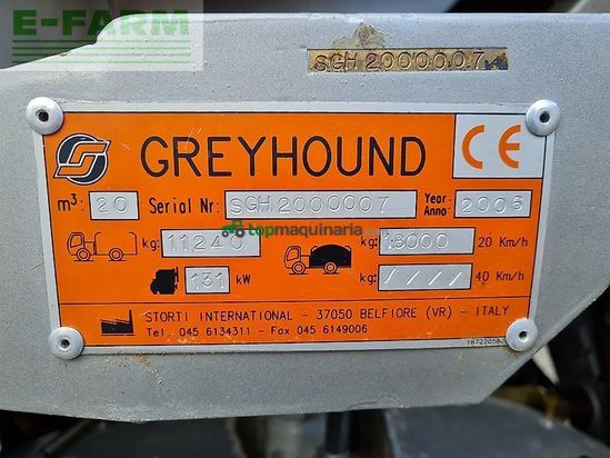 Remolqu esparcidor - Storti - greyhound 20 m3 horizontaal zelfrijder