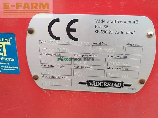 Cultivador - Väderstad - topdown td 500