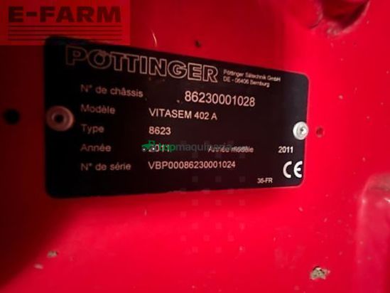 Sembradora - Pöttinger - vitasem 402 a