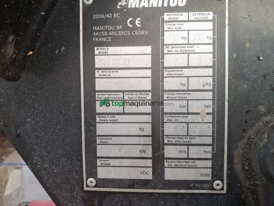 Brazo MANITOU MAN GO 12