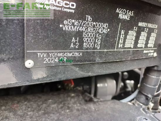 Tractor agrícola - Massey Ferguson - mf 8727 s (stage v)