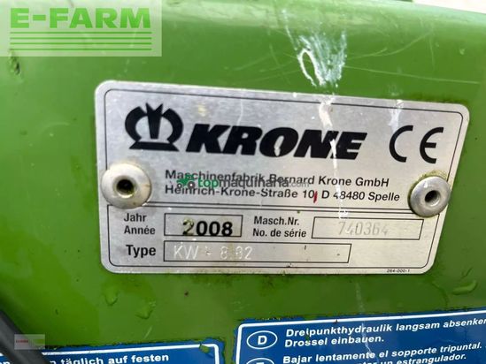 Henificador - Krone - kw 8.82/8