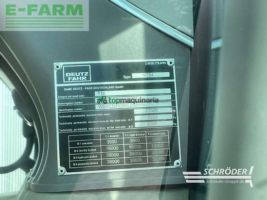 Tractor agrícola - Deutz-Fahr - 6215 ttv + rtk