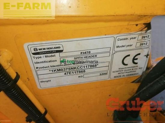 Cabezal - New Holland - fie 471