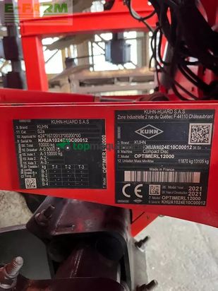 Grada de disco - Kuhn - optimer l 12000