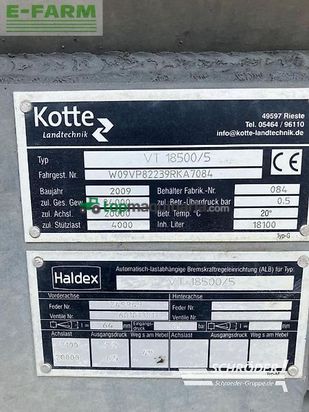 Cuba de purin - Kotte - vt 18500/5