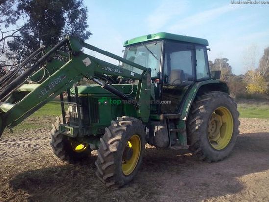 Tractor agrícola - John Deere - 6200 con pala