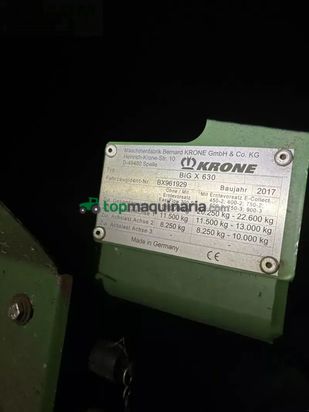 Cosechadora de Cereal - Krone - big x 630