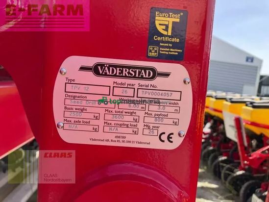 Sembradora monograno mecanica - Väderstad - tempo tpv 12