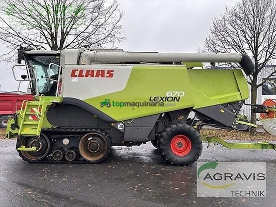 Cosechadora de Cereal - Claas - lexion 670 terra trac + sw v750 + tw