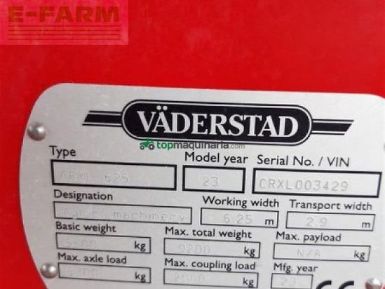 Grada de disco - Väderstad - scheibenegge carrier xl 625