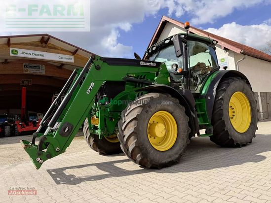Tractor agrícola - John Deere - 6215 r mit frontlader