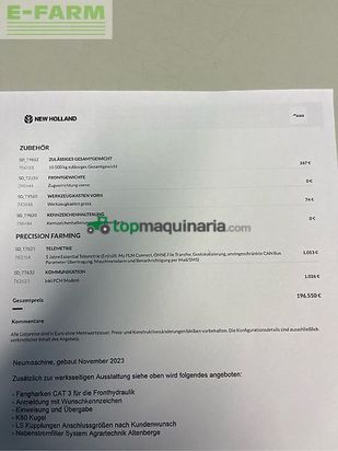 Tractor agrícola - New Holland - t6.180 ac