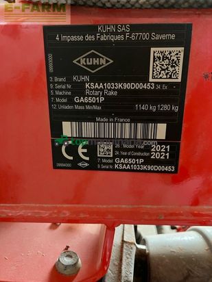 Henificador - Kuhn - ga 6501 p im kundenauftrag
