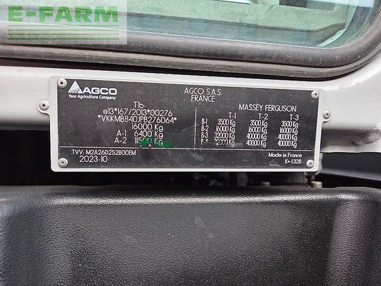 Tractor agrícola - Massey Ferguson - mf 8s.265 dyna-7 exclusive