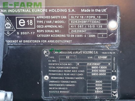 Tractor agrícola - New Holland - t7.230 ac