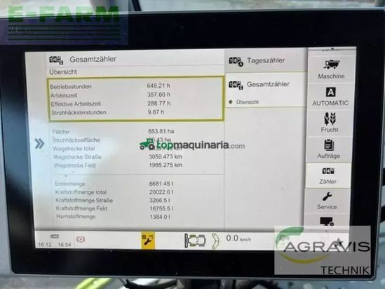 Cosechadora de Cereal - Claas - trion 660 terra trac allrad