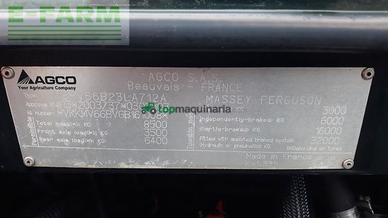 Tractor agrícola - Massey Ferguson - mf 5713 sl