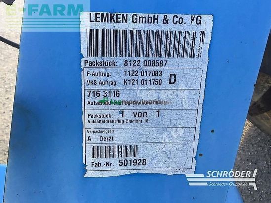 Arado - Lemken - diamant 16 v u - vorführer