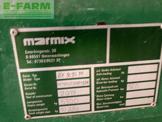 Remolqu esparcidor - Marmix - rx 9.15