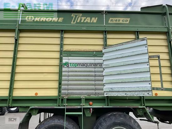 Remolqu agrícola - Krone - krone ladewagen titan r 48/gd