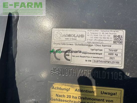 Grada de disco - Agroland - titanium heavy 450