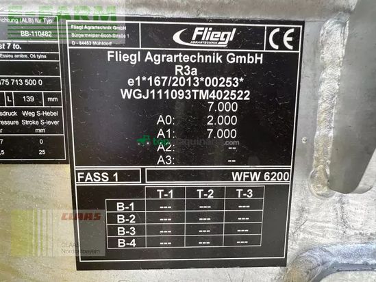 Cisterna - Fliegl - wfw 6200 jumbo turbo wasser
