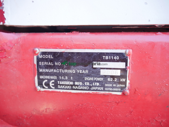 Excavadora - TB 1140