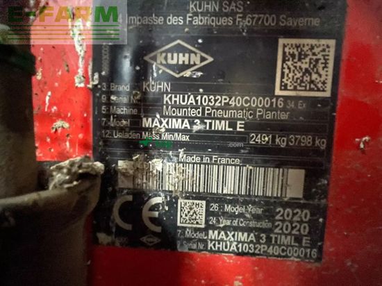 Sembradora monograno mecanica - Kuhn - maxima 3 tim large