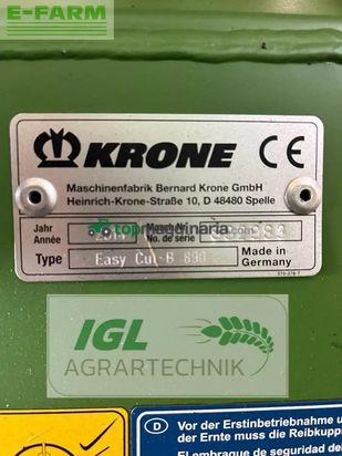 Cortacésped manual - Krone - easycut b 890