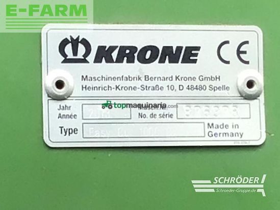 Cortacésped manual - Krone - easy cut 1000 cv