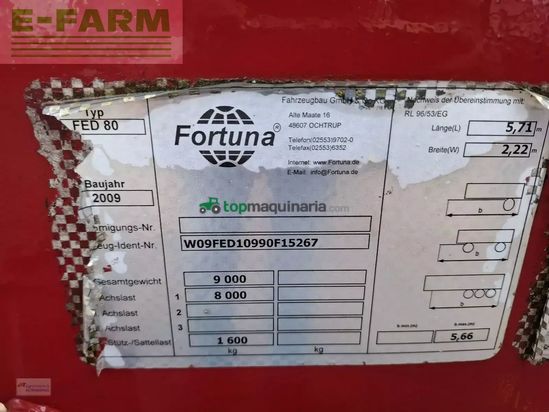 Volquet - Fortuna - fed 80 mit hydr. heckklappe