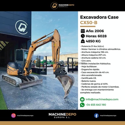 Excavadora Case CX50 - B 