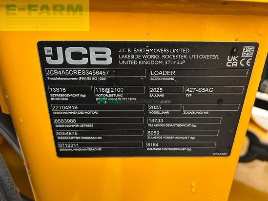 Minicargadora - JCB - 427 ht agri